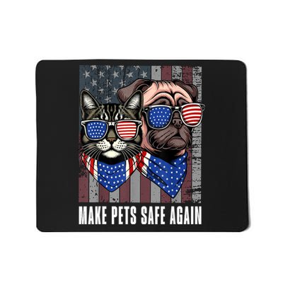 Funny Trump Harris Debate Eating The Dogs Cat Make Pets Safe Again Gift Mousepad