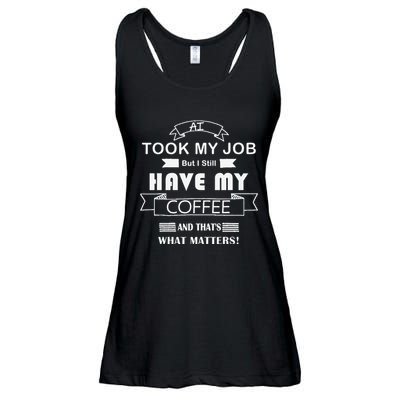Funny Tech Humor Coffee Lover For Unemployed Remote Workers Ladies Essential Flowy Tank