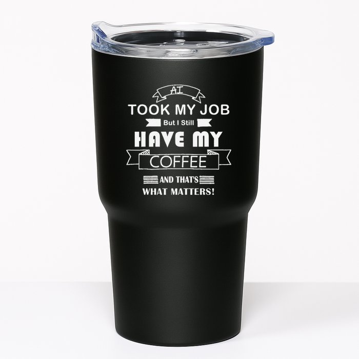 Funny Tech Humor Coffee Lover For Unemployed Remote Workers Tumbler