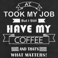 Funny Tech Humor Coffee Lover For Unemployed Remote Workers 25L Jumbo Tote