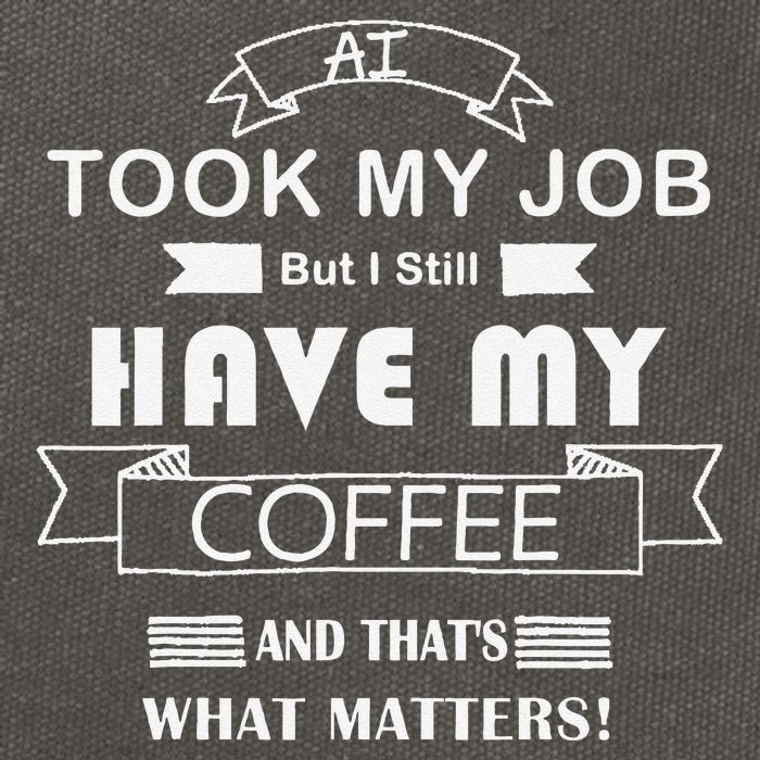 Funny Tech Humor Coffee Lover For Unemployed Remote Workers Cotton Canvas Backpack