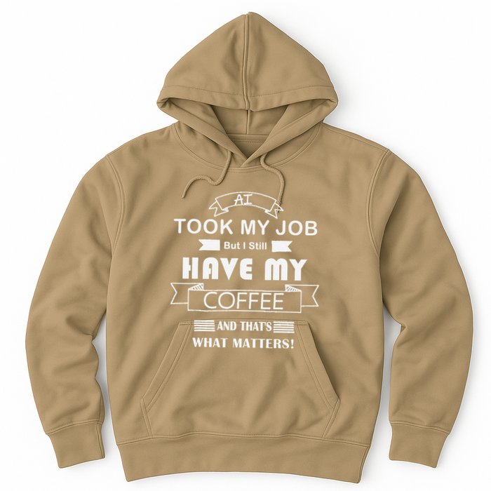 Funny Tech Humor Coffee Lover For Unemployed Remote Workers Hoodie