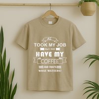 Funny Tech Humor Coffee Lover For Unemployed Remote Workers T-Shirt