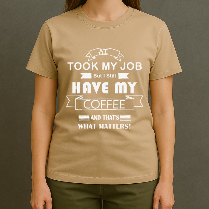 Funny Tech Humor Coffee Lover For Unemployed Remote Workers T-Shirt
