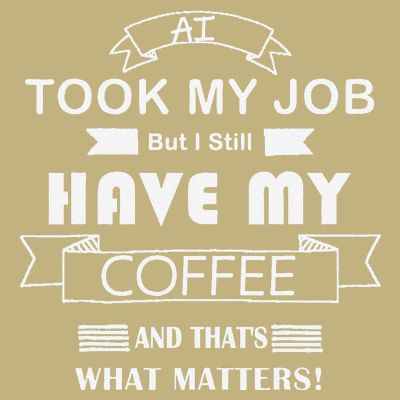 Funny Tech Humor Coffee Lover For Unemployed Remote Workers T-Shirt