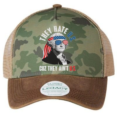 Funny They Hate U.S. Cuz They Ain't U.S. George Washington Legacy Tie Dye Trucker Hat