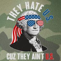 Funny They Hate U.S. Cuz They Ain't U.S. George Washington Legacy Tie Dye Trucker Hat