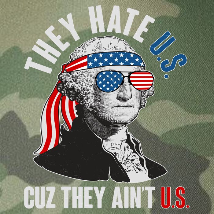 Funny They Hate U.S. Cuz They Ain't U.S. George Washington Legacy Tie Dye Trucker Hat