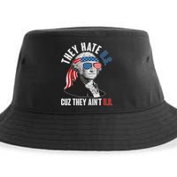 Funny They Hate U.S. Cuz They Ain't U.S. George Washington Sustainable Bucket Hat