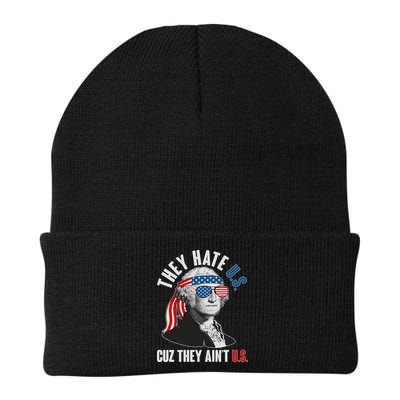 Funny They Hate U.S. Cuz They Ain't U.S. George Washington Knit Cap Winter Beanie