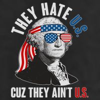 Funny They Hate U.S. Cuz They Ain't U.S. George Washington Golf Towel