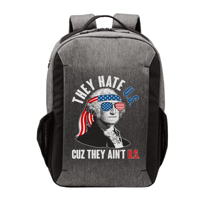 Funny They Hate U.S. Cuz They Ain't U.S. George Washington Vector Backpack