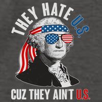 Funny They Hate U.S. Cuz They Ain't U.S. George Washington Vector Backpack