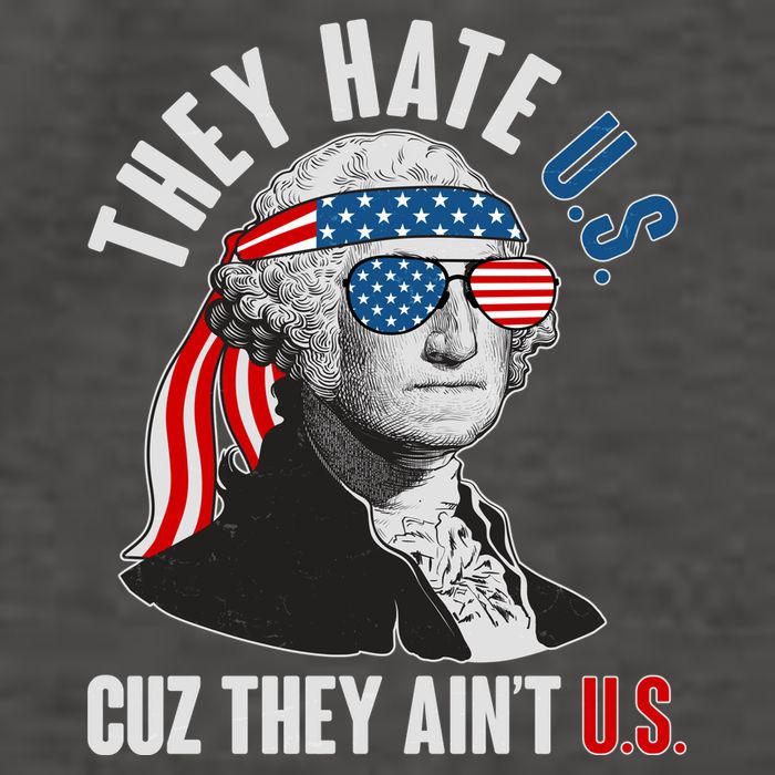 Funny They Hate U.S. Cuz They Ain't U.S. George Washington Vector Backpack