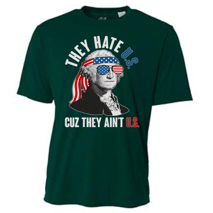 Funny They Hate U.S. Cuz They Ain't U.S. George Washington Cooling Performance Crew T-Shirt