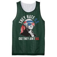 Funny They Hate U.S. Cuz They Ain't U.S. George Washington Mesh Reversible Basketball Jersey Tank