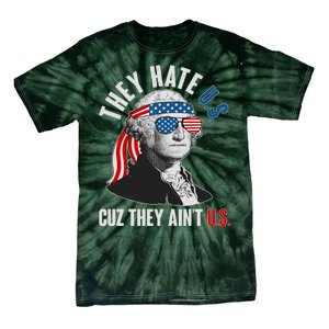 Funny They Hate U.S. Cuz They Ain't U.S. George Washington Tie-Dye T-Shirt