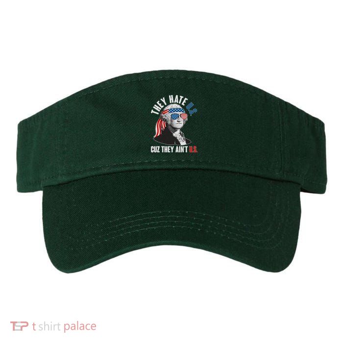 Funny They Hate U.S. Cuz They Ain't U.S. George Washington Visor