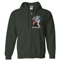 Funny They Hate U.S. Cuz They Ain't U.S. George Washington Full Zip Hoodie