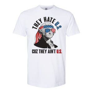 Funny They Hate U.S. Cuz They Ain't U.S. George Washington Softstyle CVC T-Shirt