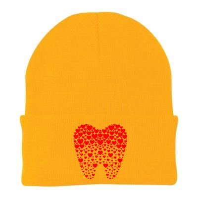 Funny Tooth Hearts Dental Hygienists Happy Valentine's Day Meaningful Gift Knit Cap Winter Beanie