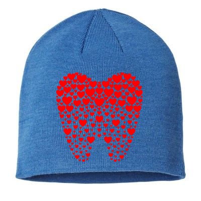 Funny Tooth Hearts Dental Hygienists Happy Valentine's Day Meaningful Gift Sustainable Beanie