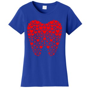 Funny Tooth Hearts Dental Hygienists Happy Valentine's Day Meaningful Gift Women's T-Shirt