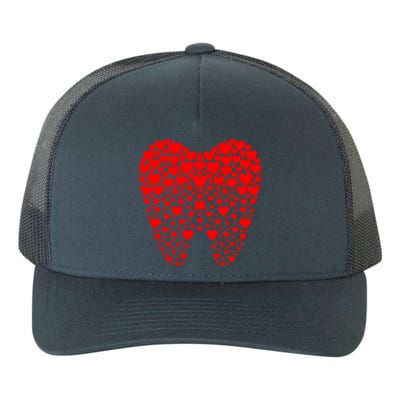 Funny Tooth Hearts Dental Hygienists Happy Valentine's Day Meaningful Gift Yupoong Adult 5-Panel Trucker Hat