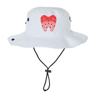 Funny Tooth Hearts Dental Hygienists Happy Valentine's Day Meaningful Gift Legacy Cool Fit Booney Bucket Hat