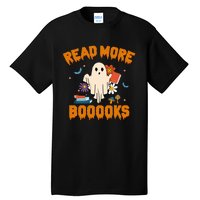 Funny Teacher Halloween Ghost Read More Books Cute Booooks Tall T-Shirt