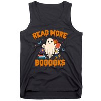 Funny Teacher Halloween Ghost Read More Books Cute Booooks Tank Top