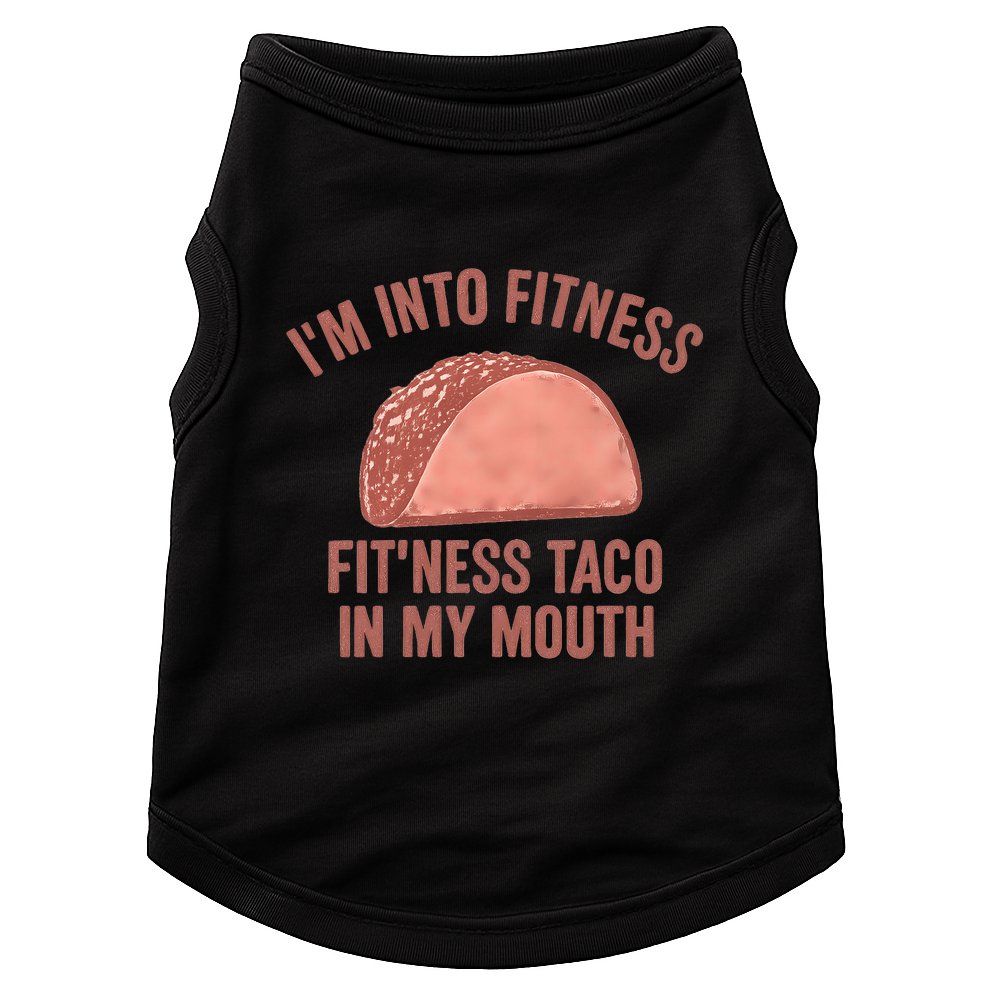 Fitness Taco Humor for Father's Day Gifts Doggie Tank