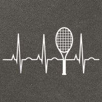 Funny Tennis Heartbeat Best Tennis Gift For Players Fans Cotton Canvas Backpack