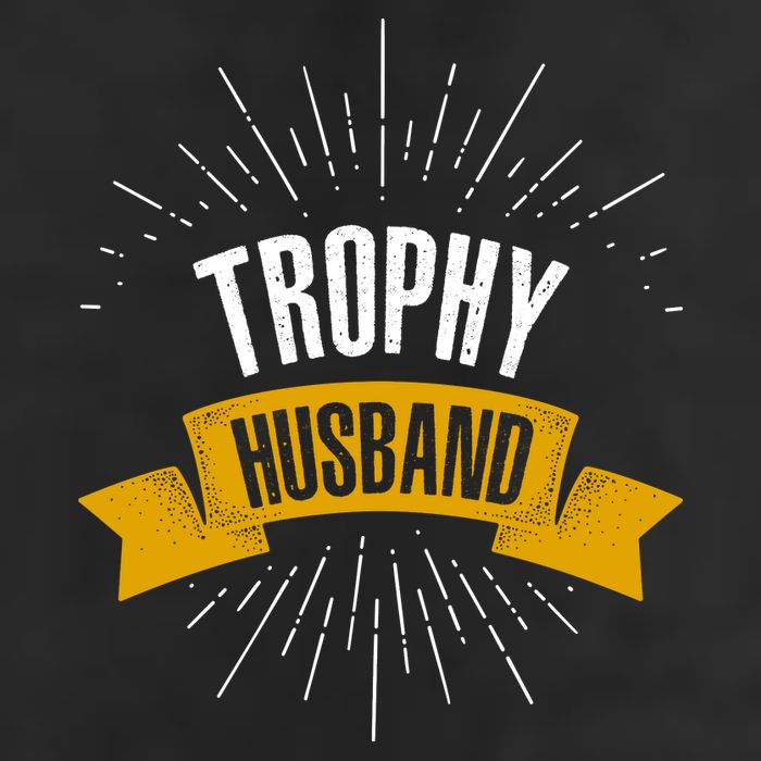 Funny Trophy Husband Wedding Anniversary 7 Panel Mesh Trucker Snapback Hat