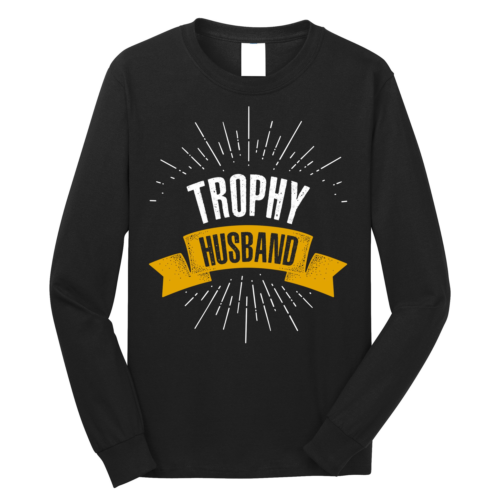 Funny Trophy Husband Wedding Anniversary Long Sleeve Shirt