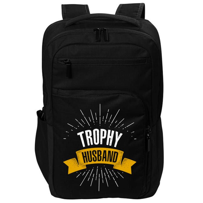Funny Trophy Husband Wedding Anniversary Impact Tech Backpack