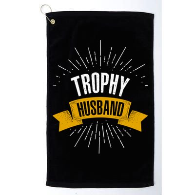 Funny Trophy Husband Wedding Anniversary Golf Towel