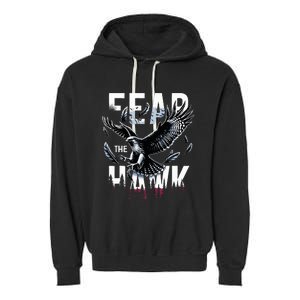 Fear The Hawk Hawks Hawks Garment-Dyed Fleece Hoodie