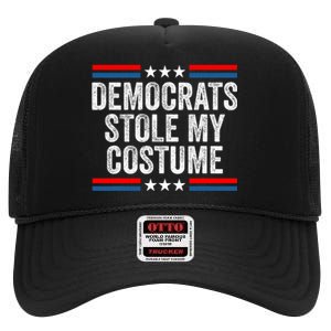 Funny Trump Halloween Costume Democrats Stole My Costume High Crown Mesh Back Trucker Hat