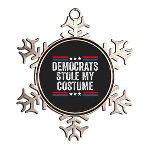 Funny Trump Halloween Costume Democrats Stole My Costume Metallic Star Ornament