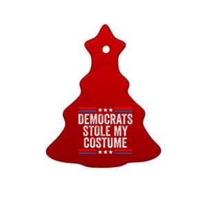 Funny Trump Halloween Costume Democrats Stole My Costume Ceramic Tree Ornament