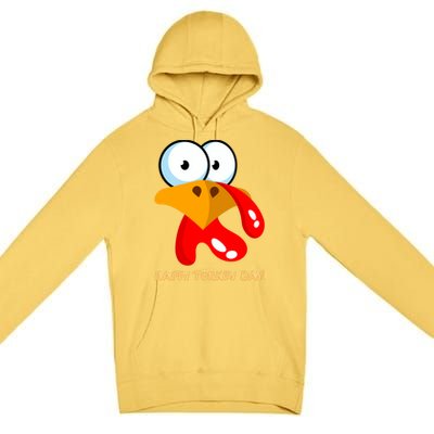 Funny Thanksgiving Happy Turkey Day Boy Girl Gift Premium Pullover Hoodie