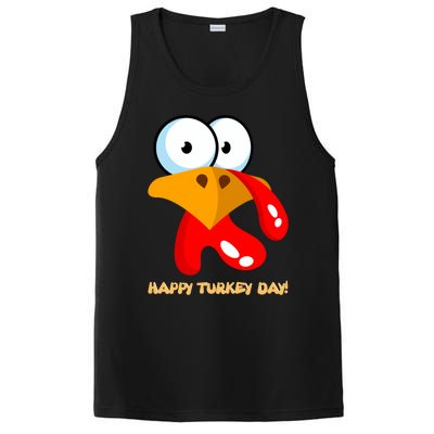 Funny Thanksgiving Happy Turkey Day Boy Girl Gift PosiCharge Competitor Tank