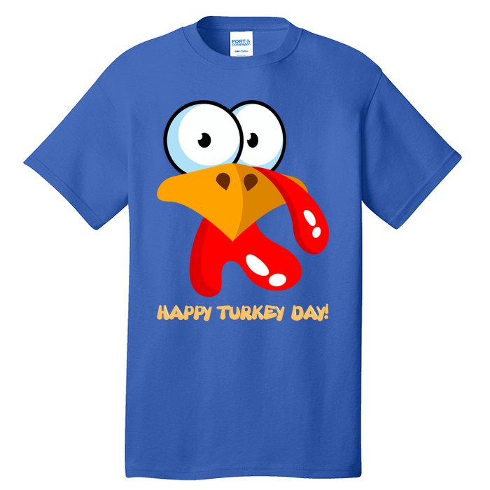 Funny Thanksgiving Happy Turkey Day Boy Girl Gift Tall T-Shirt