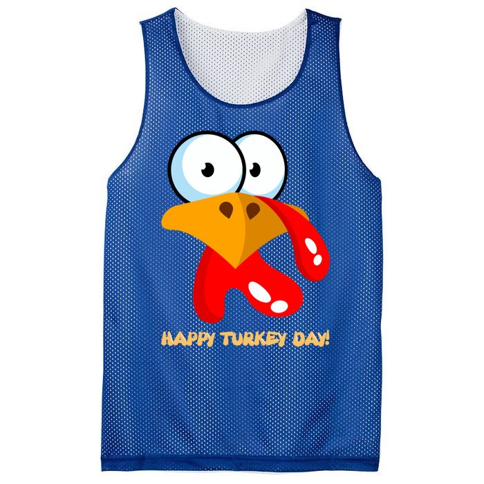 Funny Thanksgiving Happy Turkey Day Boy Girl Gift Mesh Reversible Basketball Jersey Tank