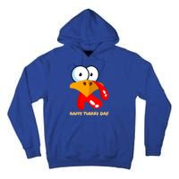 Funny Thanksgiving Happy Turkey Day Boy Girl Gift Tall Hoodie