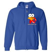 Funny Thanksgiving Happy Turkey Day Boy Girl Gift Full Zip Hoodie