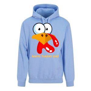 Funny Thanksgiving Happy Turkey Day Boy Girl Gift Unisex Surf Hoodie