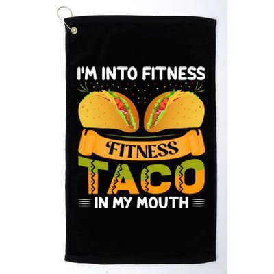 Fitness Taco Humor Platinum Collection Golf Towel