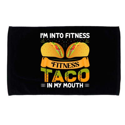 Fitness Taco Humor Microfiber Hand Towel